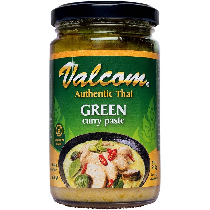 VALCOM GREEN CURRY PASTE 210G