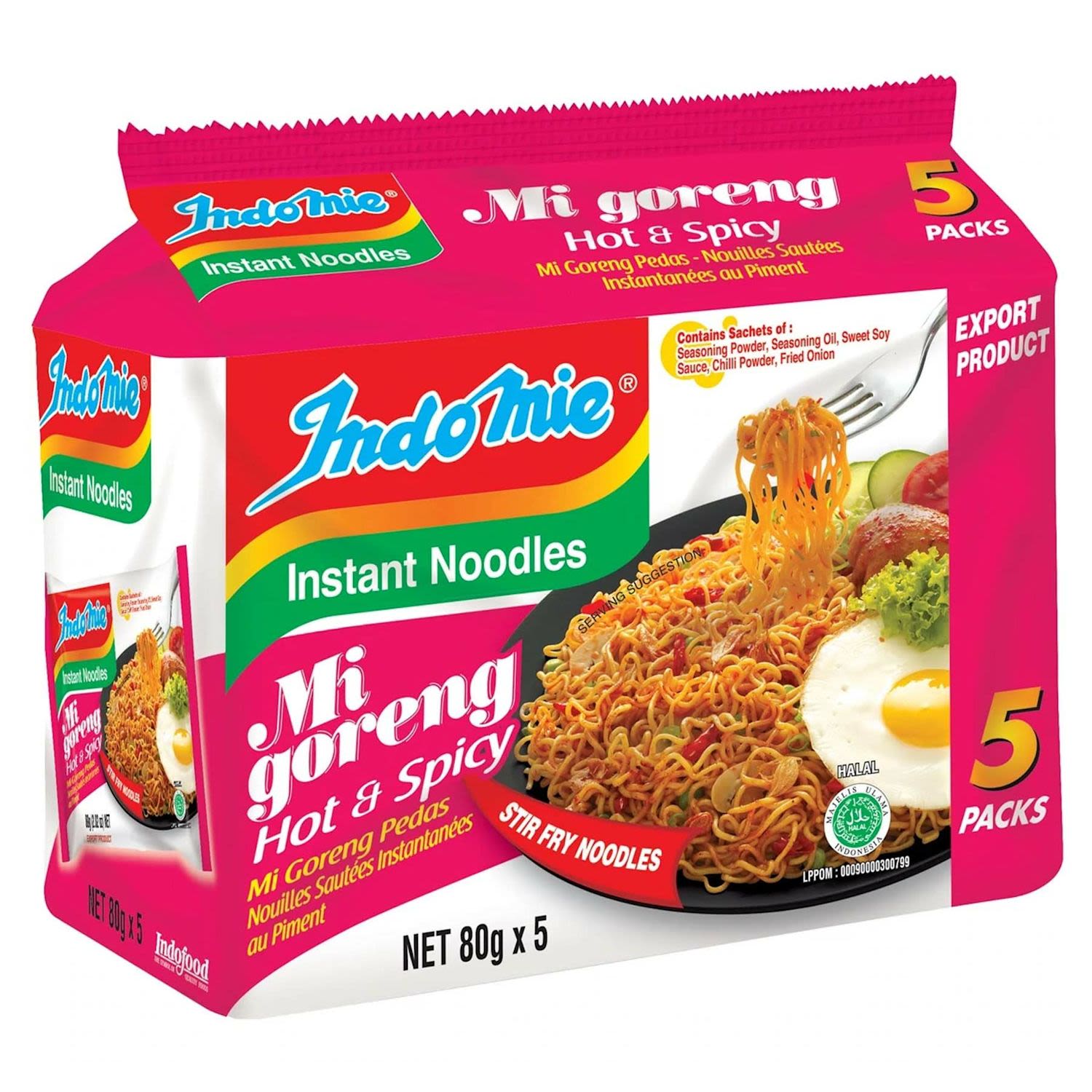 INDOMIE MIGORENG HOT & SPICY 5PK