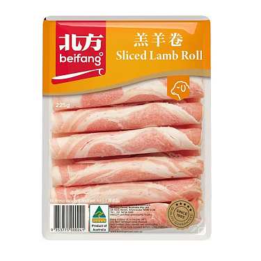 BEIFANG SLICED LAMB ROLL 225G