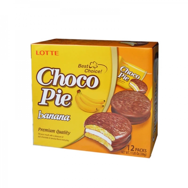 LOTTE CHOCO PIE BANANA 336G