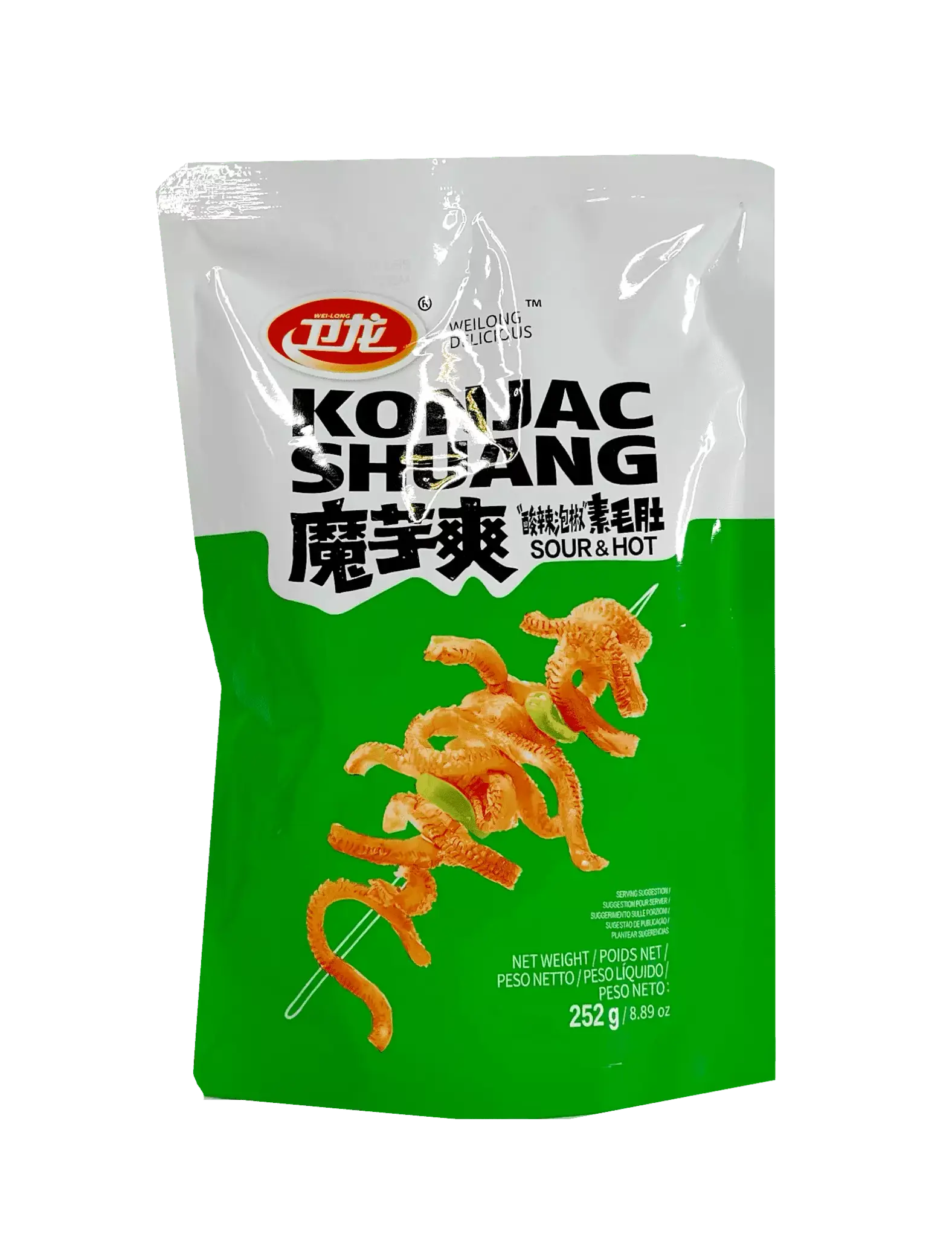 卫龙 魔芋爽 香辣素毛肚 252G