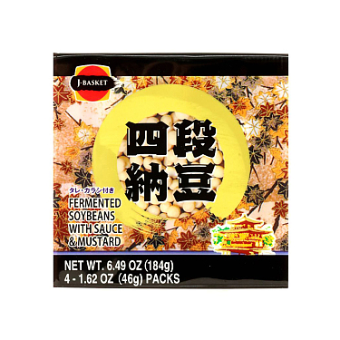 J-BASKET FORZEN FERMENTED SOYBEANS WITH SAUCE AND MUSTARD 184G