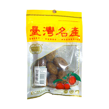 GOLDEN BAIWEI PRESERVED LIQUORICE OLIVE80G