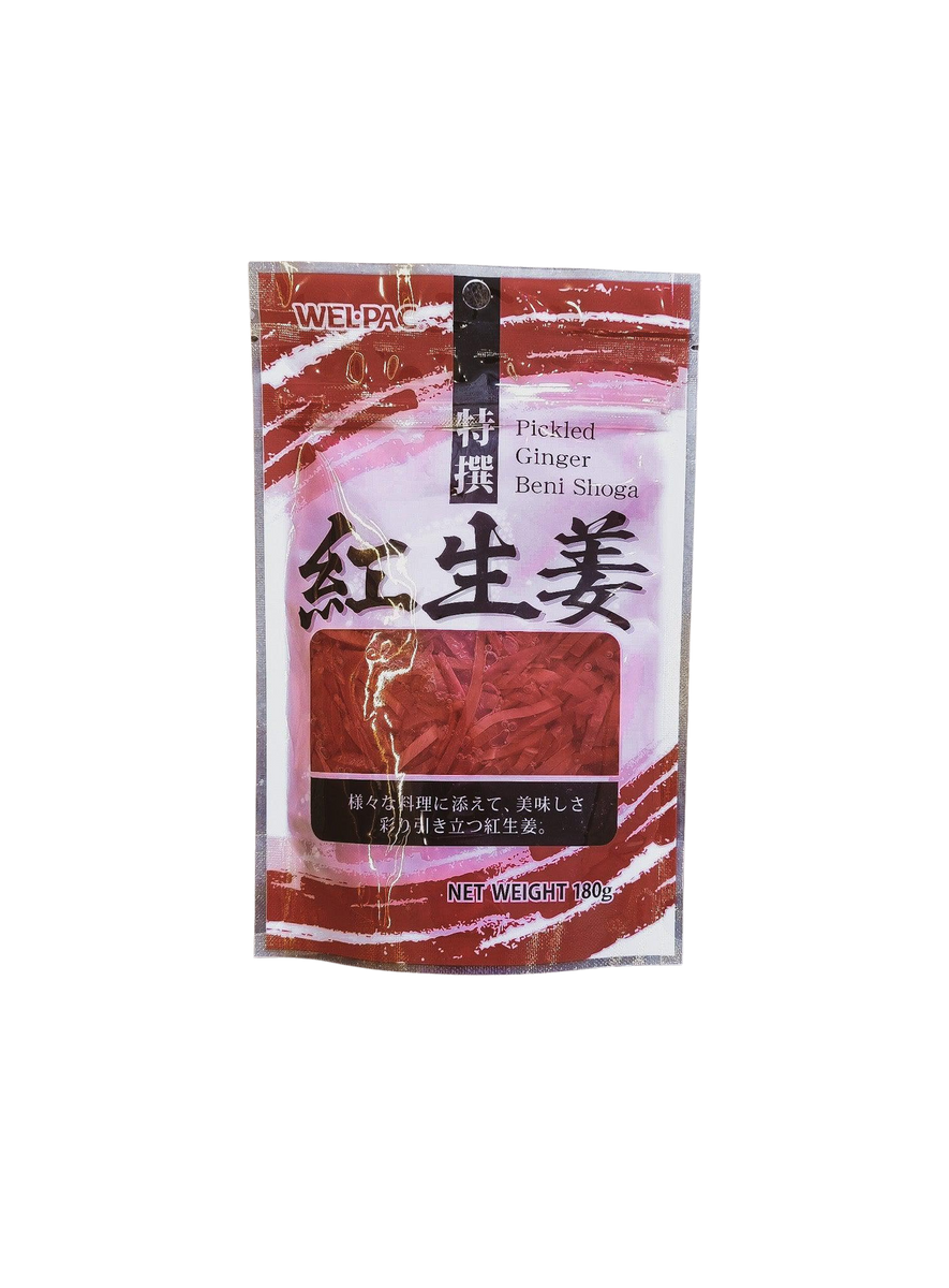 WEL-PAC PICKLED GINGER BENI SHOGA180G