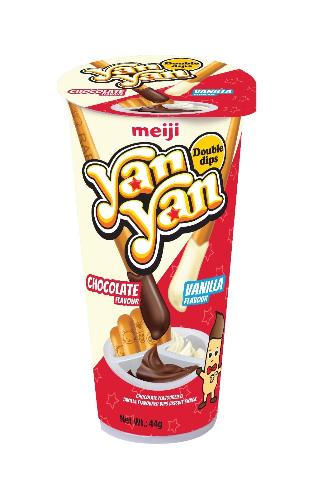 YANYAN CHOCOLATE&VANILLA FALVOUR44G