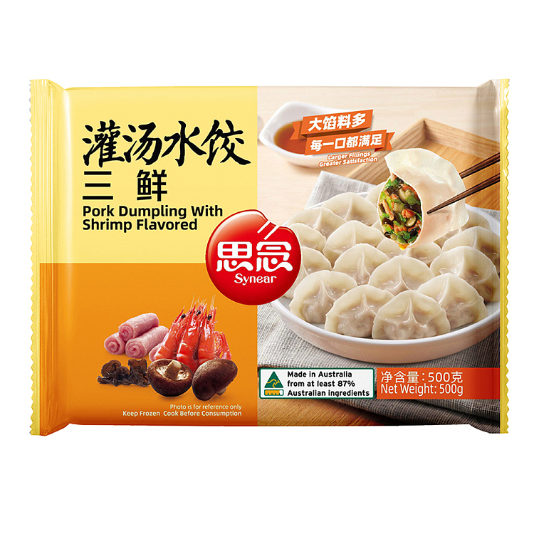 SYNEAR PORK DUMPLING WITH SHRIMP FLAVORED 500G