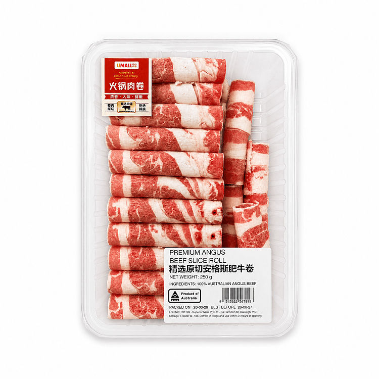 PERMIUM ANGUS BEEF SLICE ROLL250G
