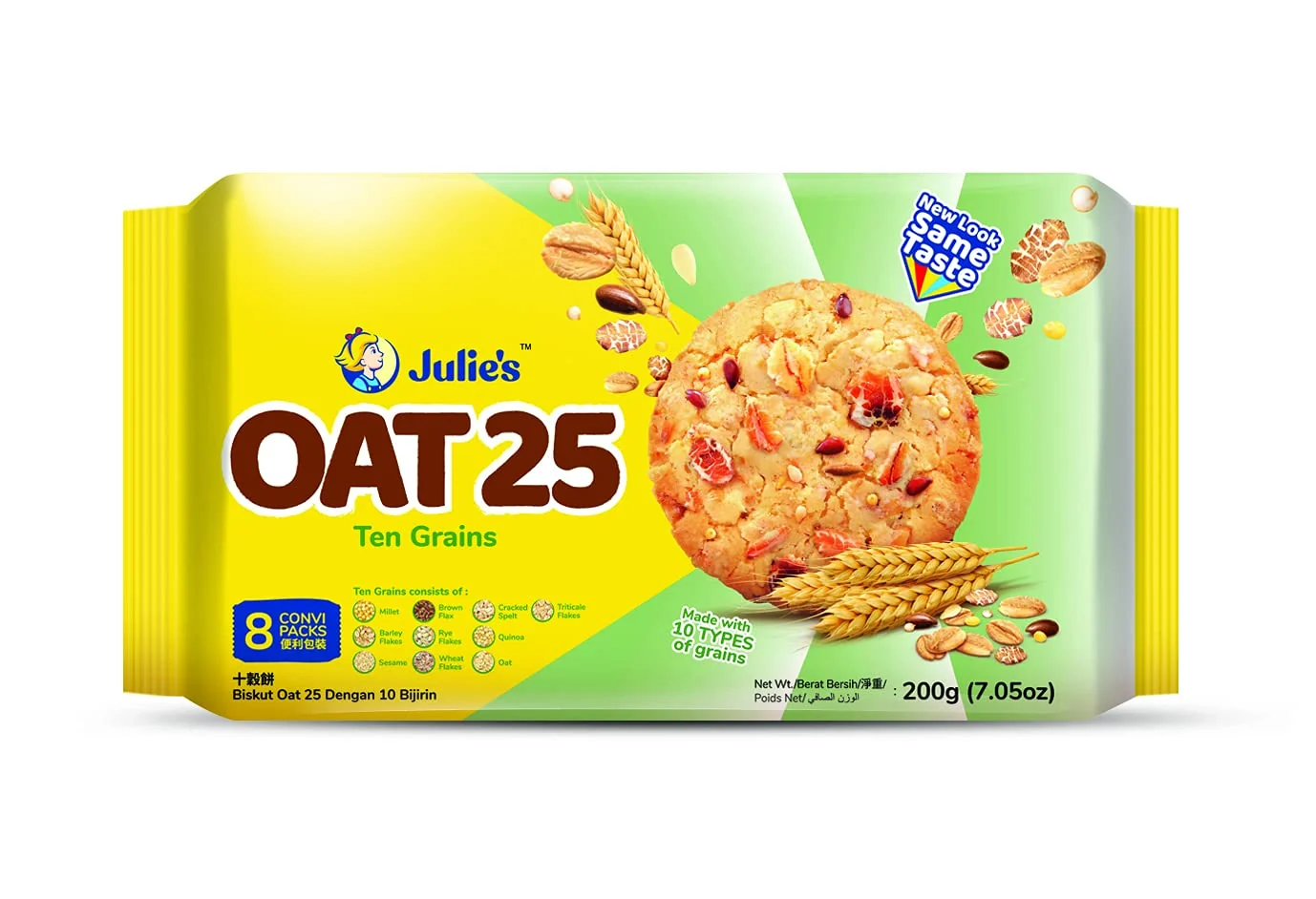 JULIE'S OTA25 TEN GRAINS BISCUIT200G