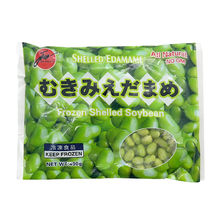 JUN SHELLED EDAMAME 400G