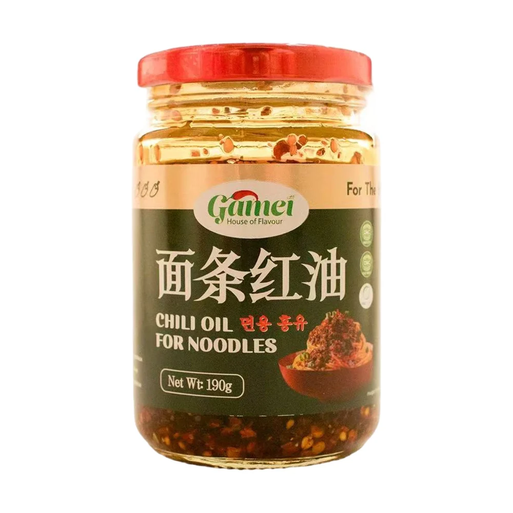 GAMEI CHILI OIL FOR NOODLES190G