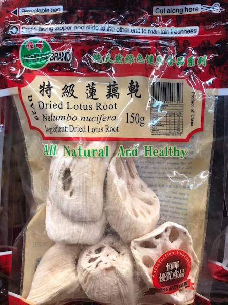 DRIED LOTUS ROOT 150G