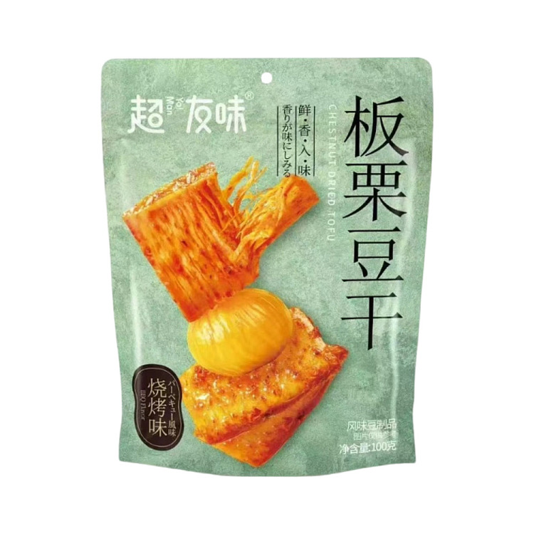 YO!MAN CHESTNUT DRIED TOFU BBQ FLAVOR100G