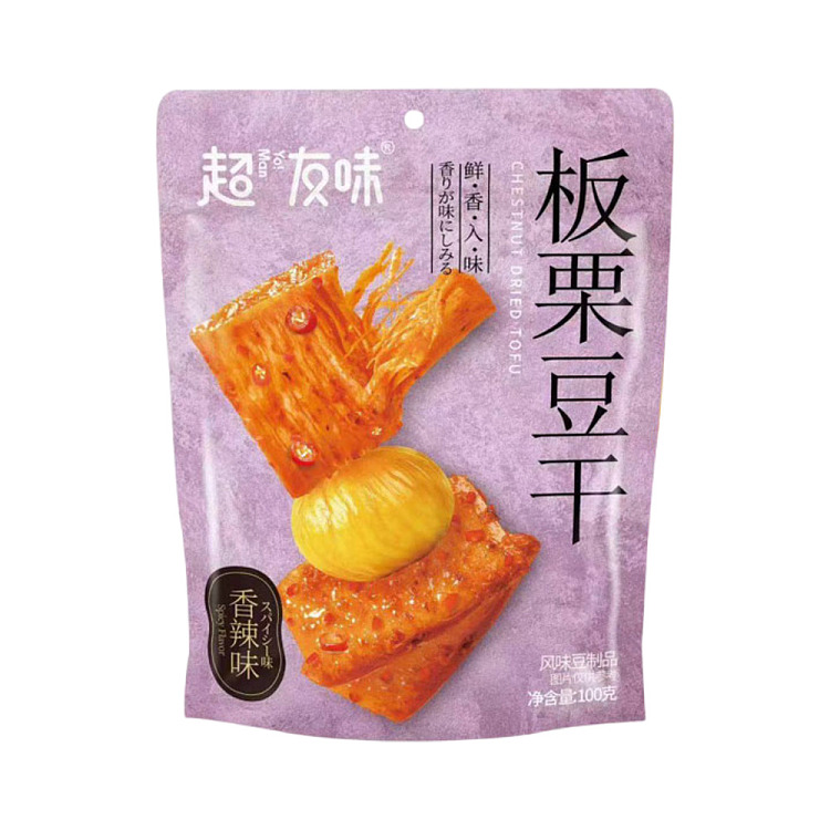 YO!MAN CHESTNUT DRIED TOFU SPICY FLAVOR100G