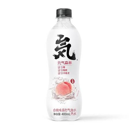 元気森林 白桃味苏打气泡水 480ML