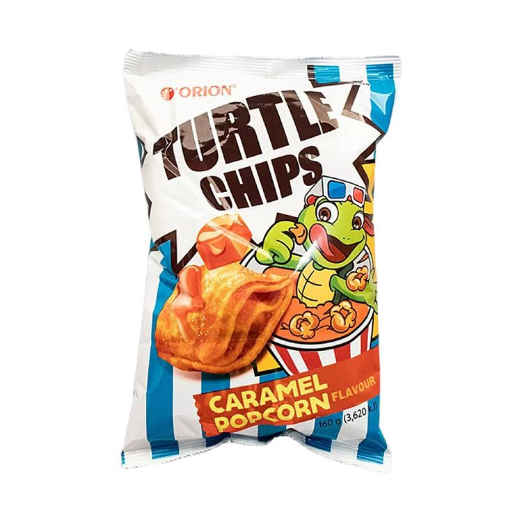ORION TURTLE CHIPS CARAMEL POPCPRN160G