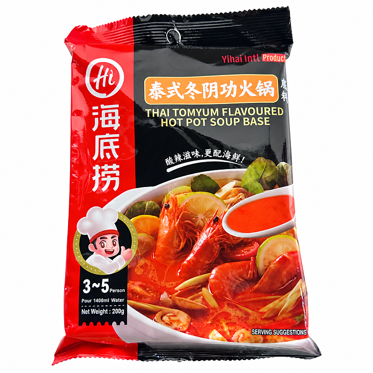 HI THAI TOMYUM FLAVOURED HOT POT SOUP BASE 220G