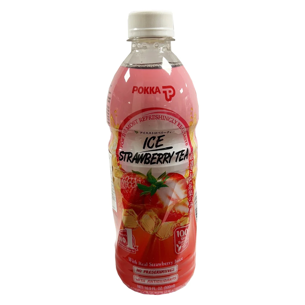 POKKA ICE STRAWBERRY TEA 500ML