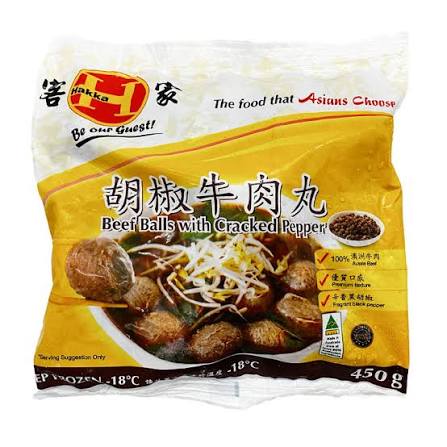 BEEF BALLS WITH CRACKED PEPPER